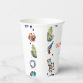 Gobelets En Papier Cowboy Blue Western Wild West Anniversaire (Droite)