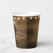 Gobelets En Papier Cowboy Boots Sunflower Mariage de l'Ouest (Gauche)