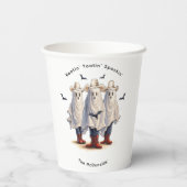 Gobelets En Papier Cowboy Ghosts Funny Western Halloween Party (Verso)