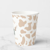 Gobelets En Papier Cowboy Western Light Brown Baby shower garçon (Verso)