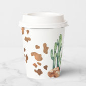 Gobelets En Papier Cowboy Wild West 1er Rodéo fête d'anniversaire (Verso)