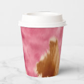 Gobelets En Papier Cowgirl Western Pink Brown Cream Cowhide (Verso)