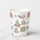 Gobelets En Papier Cozy Christmas Book Lover  (Gauche)