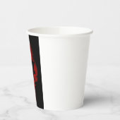 Gobelets En Papier Crâne rouge Squelette Imaginaire Art métal lourd (Gauche)