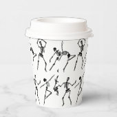 Gobelets En Papier Crânes dansant (Droite)