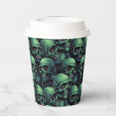 Gobelets En Papier Crânes déplaisants (Gauche)