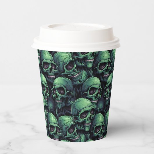 Gobelets En Papier Crânes déplaisants (Gauche)