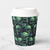 Gobelets En Papier Crânes déplaisants (Recto)