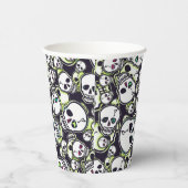 Gobelets En Papier Crânes éffrayants (Droite)