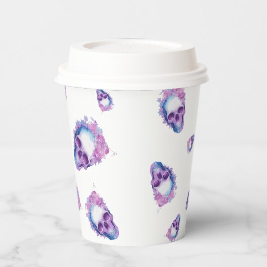 Gobelets En Papier Crânes Pastelloween (Gauche)