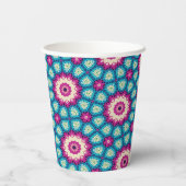 Gobelets En Papier Cravate arc-en-ciel géométrique Mandala 5 Motif (Verso)