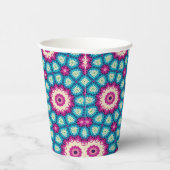 Gobelets En Papier Cravate arc-en-ciel géométrique Mandala 5 Motif (Droite)