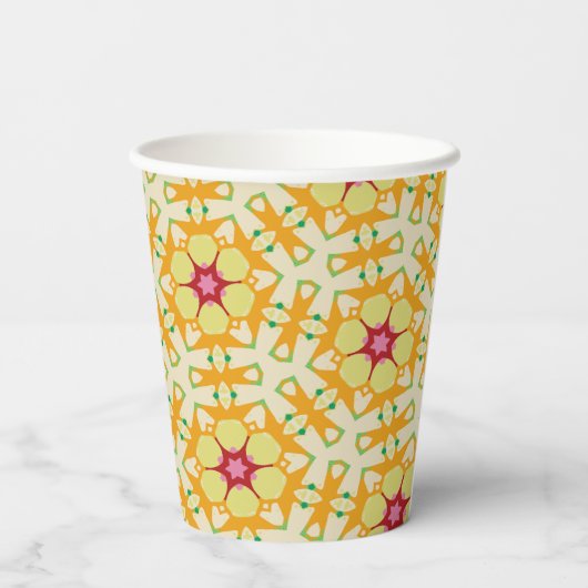 Gobelets En Papier Cravate arc-en-ciel géométrique Mandala 8 Motif (Verso)