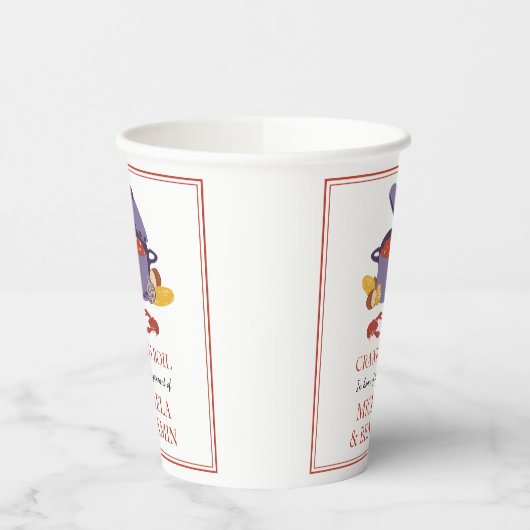 Gobelets En Papier Crawfish Boil Couples de douche (Gauche)