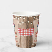 Gobelets En Papier Crawfish Boil Homard Rustic Engagement Party (Droite)