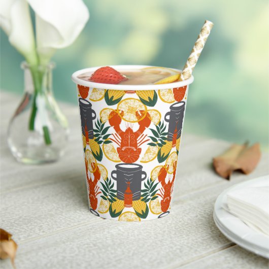 Gobelets En Papier Crawfish Boil Party -Cajun Seafood Celebration (Insitu)