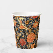 Gobelets En Papier Cray, un beau design William Morris, (Verso)