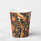 Gobelets En Papier Cray, un beau design William Morris, (Gauche)
