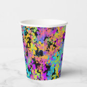 Gobelets En Papier crayon fondu multicolore : (Droite)