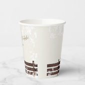 Gobelets En Papier Cream Woodland Baby il fait froid dehors (Gauche)