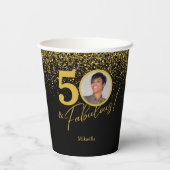 Gobelets En Papier Create Your Own Fabulous Birthday Photo (Verso)