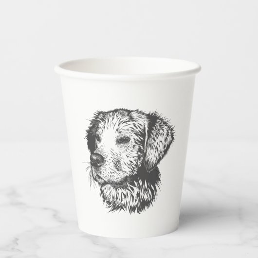 Gobelets En Papier Create Your Own Pet Dog Customized (Recto)