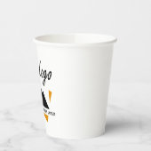 Gobelets En Papier Création d'entreprise personnalisée Ajouter un log (Gauche)