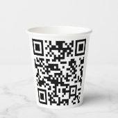 Gobelets En Papier Création instantanée de code QR (en entrant votre  (Verso)