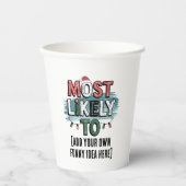 Gobelets En Papier 😂 créer une citation de Noël la plus susceptible (Recto)