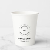 Gobelets En Papier Créez votre propre 8'' personnalisé (Recto)