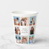 Gobelets En Papier Créez votre propre collection de photos 8 Ajouter (Verso)