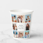 Gobelets En Papier Créez votre propre collection de photos 8 Ajouter (Recto)