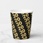 Gobelets En Papier Créez votre propre design moderne fête du Nouvel A (Gauche)