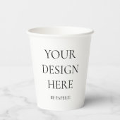 Gobelets En Papier Créez votre propre personnalisation (Verso)