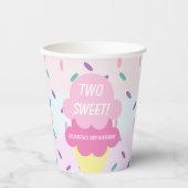 Gobelets En Papier Crème de glace 2ème anniversaire (Recto)