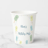 Gobelets En Papier Crème de glace Scoop Confetti fête d'anniversaire (Recto)