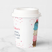 Gobelets En Papier Crème glacée d'été Merci de Fête des mariées moder (Droite)