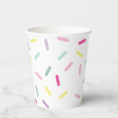 Gobelets En Papier Crème glacée et arroses sucrées Un 1er anniversair (Recto)
