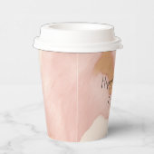 Gobelets En Papier Crème rose pâle blanc Or blanc (Droite)