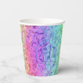 Gobelets En Papier cristal arc-en-ciel gelé : (Verso)