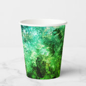 Gobelets En Papier Cristaux Verts (Verso)