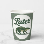 Gobelets En Papier Crocodile plus tard : Un adieu élégant (Verso)