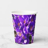 GOBELETS EN PAPIER CROCUS DE PRINTEMPS (Verso)