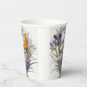 Gobelets En Papier Crocus Spring Flower Botanique Floral Art (Droite)