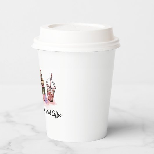 Gobelets En Papier croire Père Noël café amusant (Gauche)