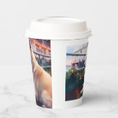 Gobelets En Papier Croisière de Noël Akita : Un délice de vacances (Gauche)