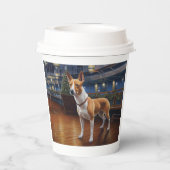 Gobelets En Papier Croisière de Noël Basenji : Pawsome Holiday Delft (Verso)