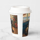 Gobelets En Papier Croisière de Noël du berger de Belgique : Pawsome (Droite)