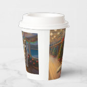 Gobelets En Papier Croisière de Noël Malamute en Alaska : Pawsome Hol (Droite)