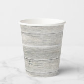 Gobelets En Papier Croix Rustique Bois Première Sainte Communion Phot (Verso)